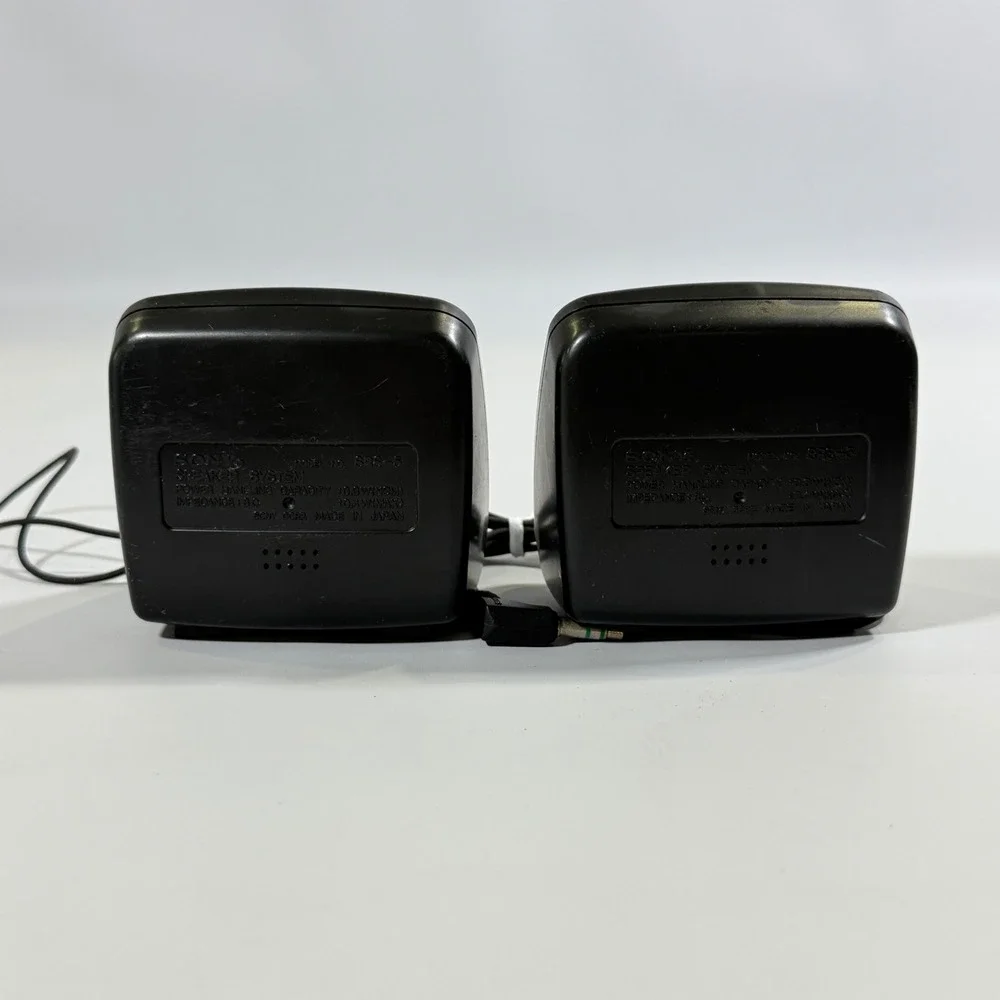 VTG Sony SRS-5 Speaker System Walkman Discman Portable Japan Tech Y2K TESTED